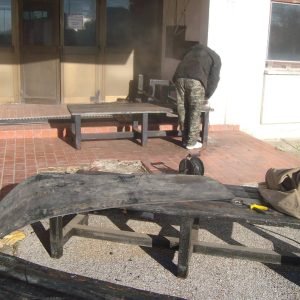 Izrada klupa – svlačionica