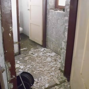 Početak radova na uređenju WC-a