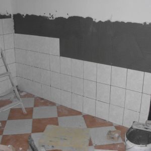 Popločavanje pozicije budućeg šanka