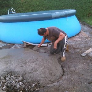 Sanacija treće rupe na igralištu za stolni tenis