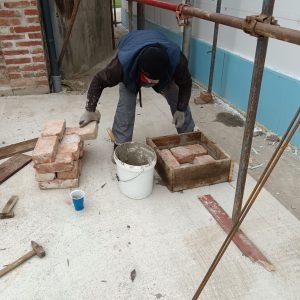 Priprema za nadstrešnicu streljane