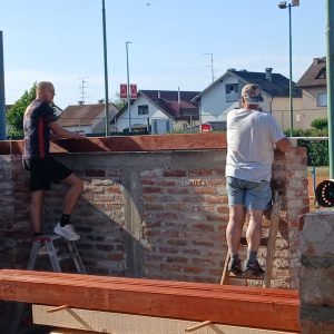 Buduća streljana: postavljene nosive grede nadstrešnice